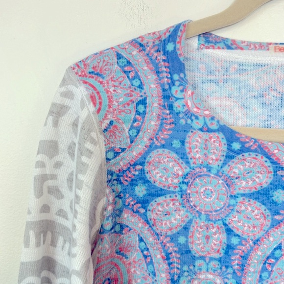 Before & After Boho Casual Lightweight Women’s Size S Multicolored Waffle Top - Picture 3 of 13